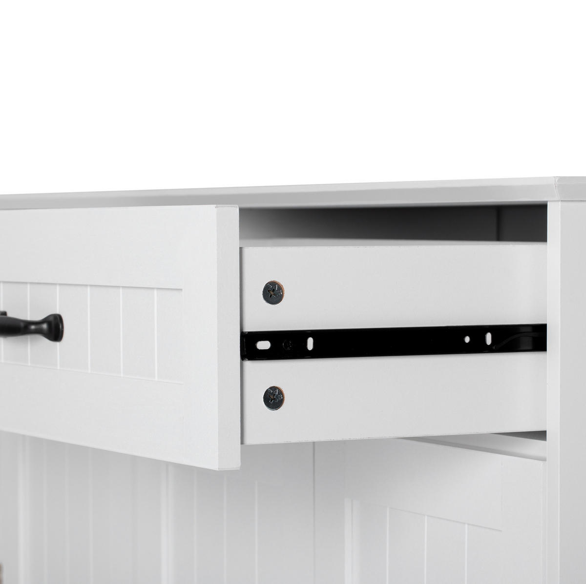 GESCHIRRSCHRANK 104x40x84 cm Weiß mit Schublade - Weiß, Holzwerkstoff (40/84/107cm) - Modfu