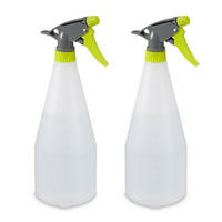 2XSPRÜHFLASCHE - Weiß, Kunststoff (9.5/29/11cm) - Relaxdays