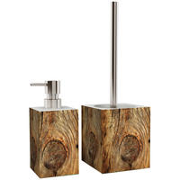 BADEZIMMER Set Rustikal - Beige, Kunststoff (7/17/7cm) - Sanilo