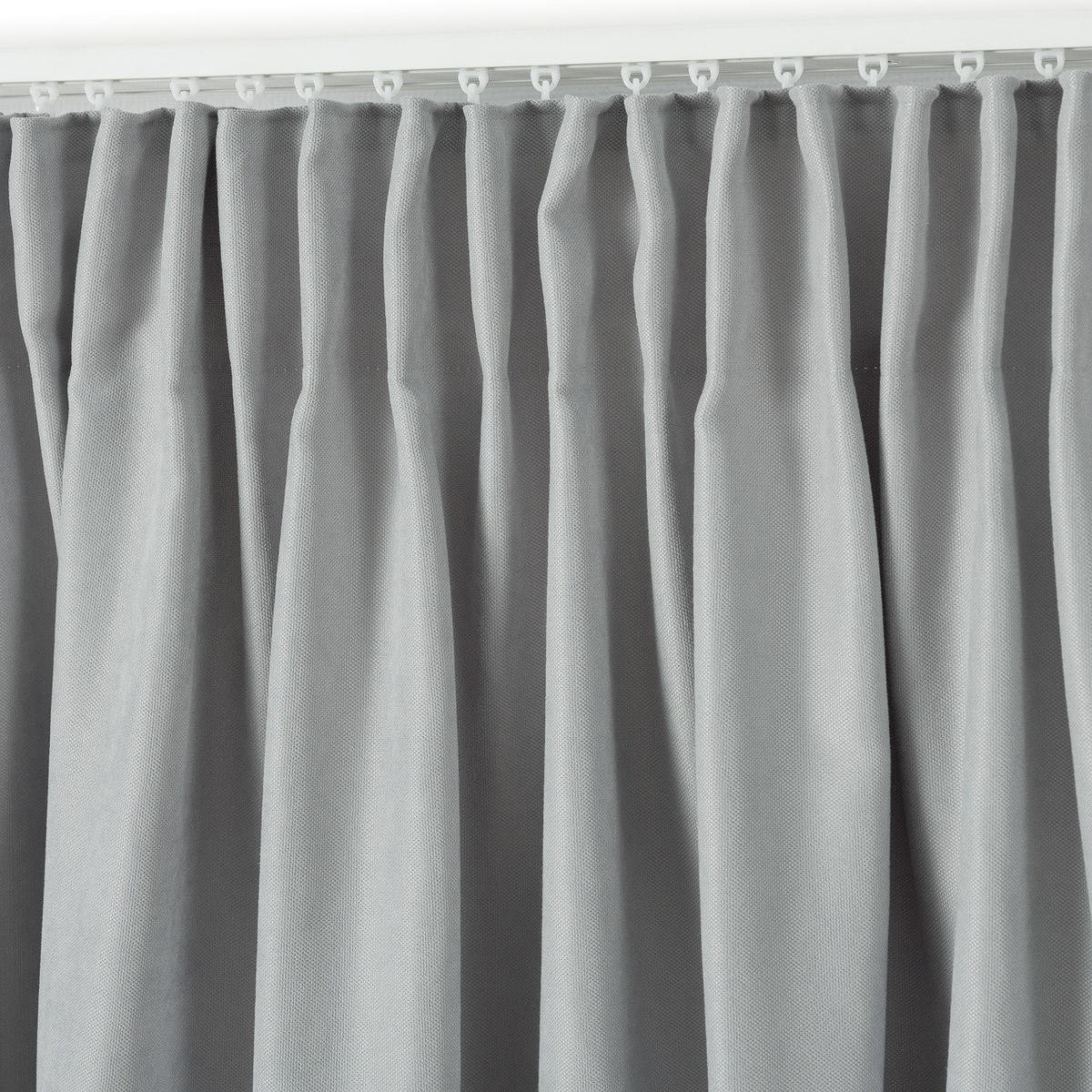 FERTIGVORHANG mit Schlaufenband hellgrau 140 x 280 cm - Hellgrau, Textil (140/280/1cm) - Dekoria