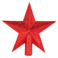STERN für die Baumspitze 21/4,5/21 cm - Rot, Kunststoff (21cm) - Atmosphera Createur d´interieur