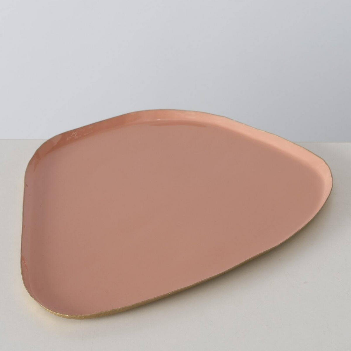 TABLETT Soofty 2er-Set - Rosa, Metall (1cm) - Boltze Home