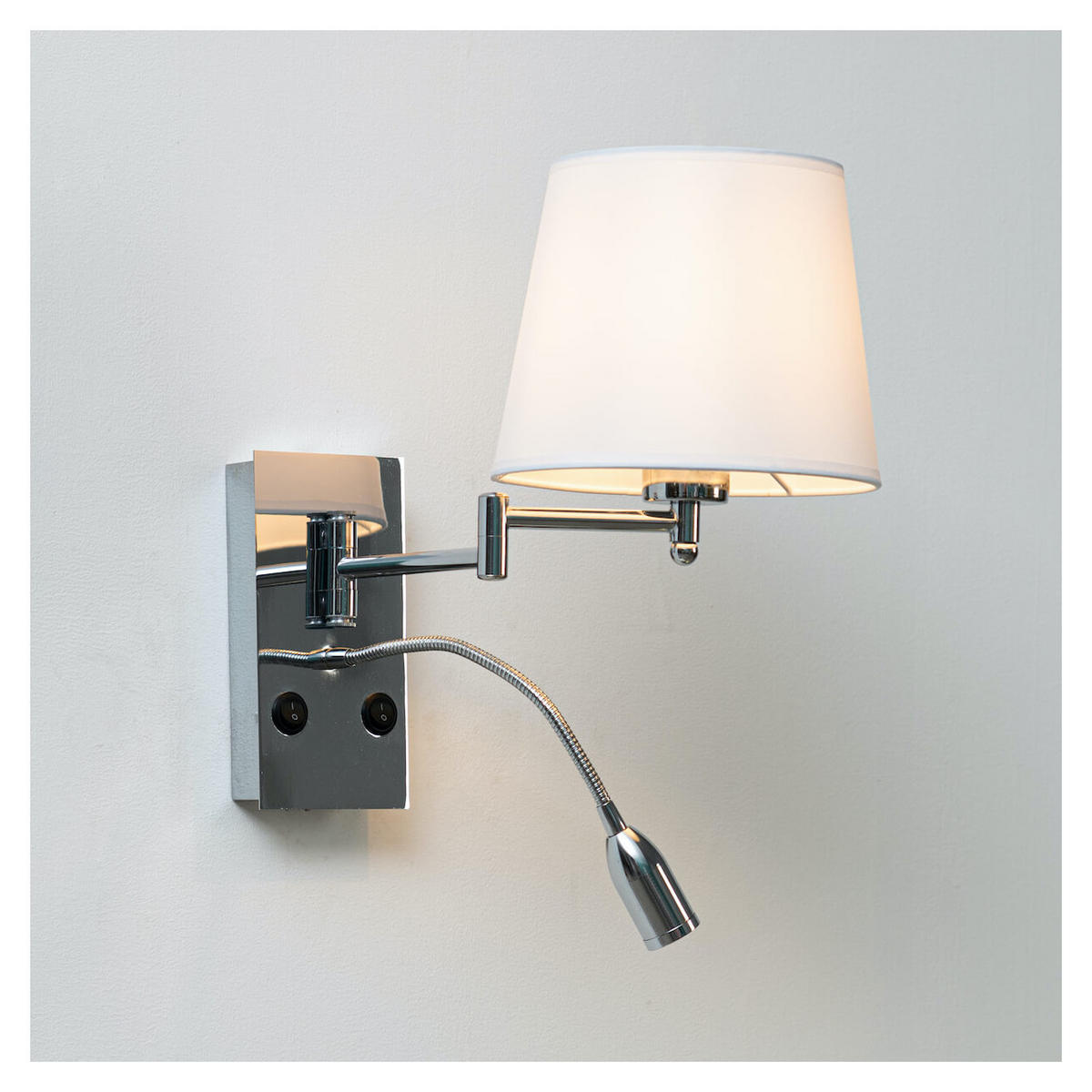 WANDLEUCHTE Aras, Weiß, 42cm - Weiß, Metall (20/42/40cm) - KOSILUM