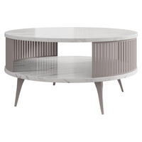 COUCHTISCH Roenni Cashmere - Kaschmir/Weiß, Holzwerkstoff/Metall (75/75/30cm) - MIRJAN24
