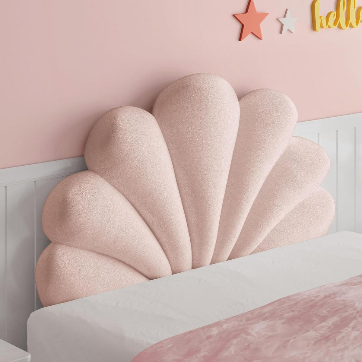 DEKOKISSEN SHELL Rosa - Pink, Textil (90/150cm) - Vercart
