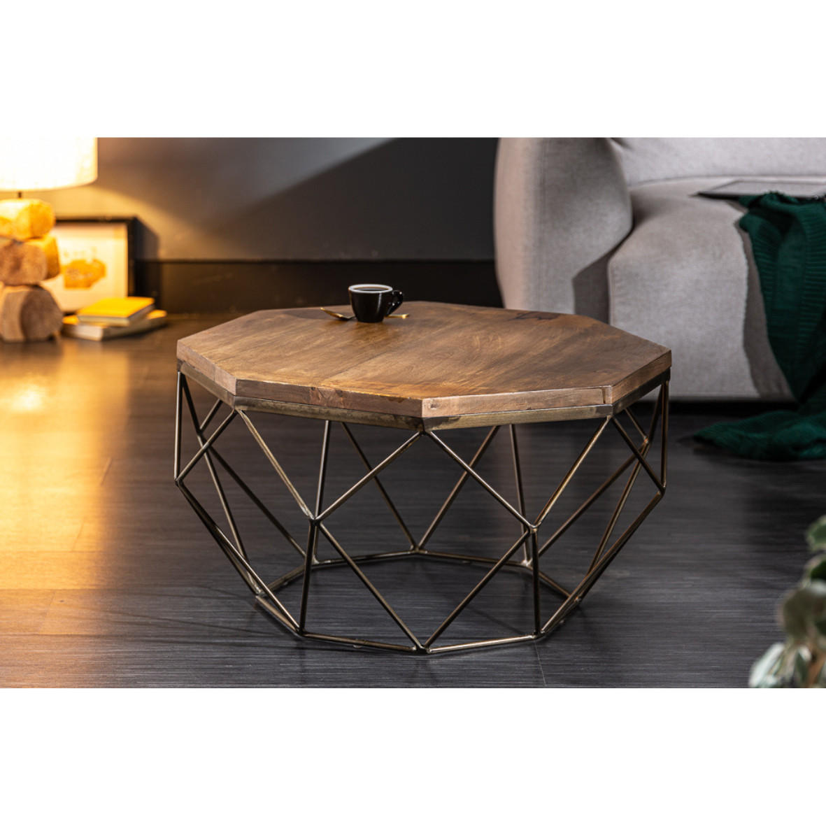 COUCHTISCH DIAMOND Mangoholz natur 70 cm - Braun, Holz (70/70/39cm) - riess-ambiente