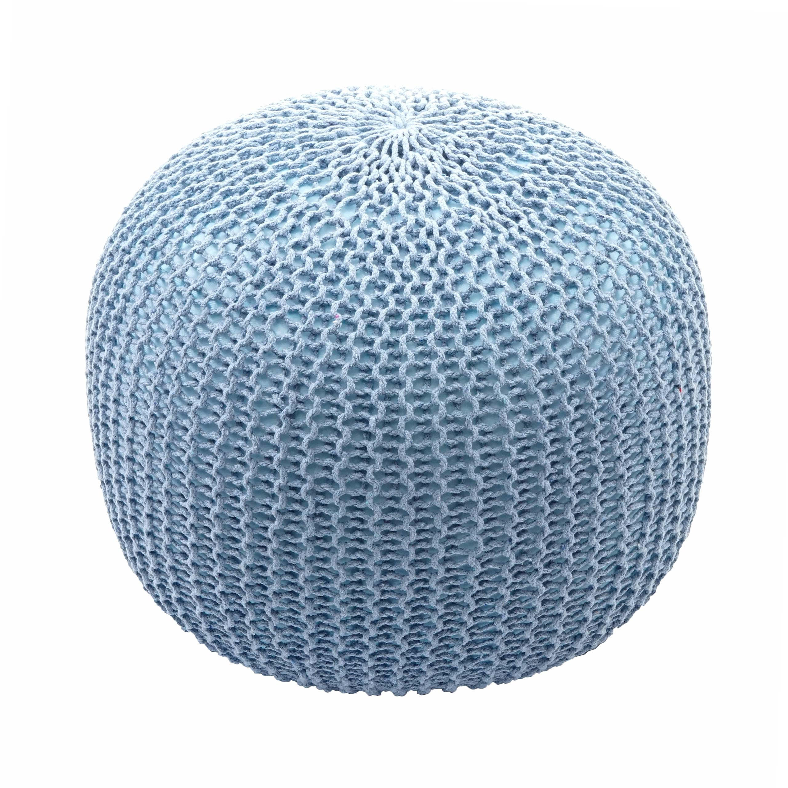 POUF Blau - Blau, Textil (50/40/50cm) - MCW