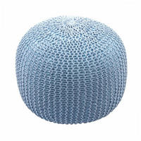 POUF Blau - Blau, Textil (50/40/50cm) - MCW