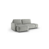 ECKSOFA Luka Mit Schlaffunktion - Hellgrau, Holzwerkstoff/Textil (229/148cm) - Fun Möbel