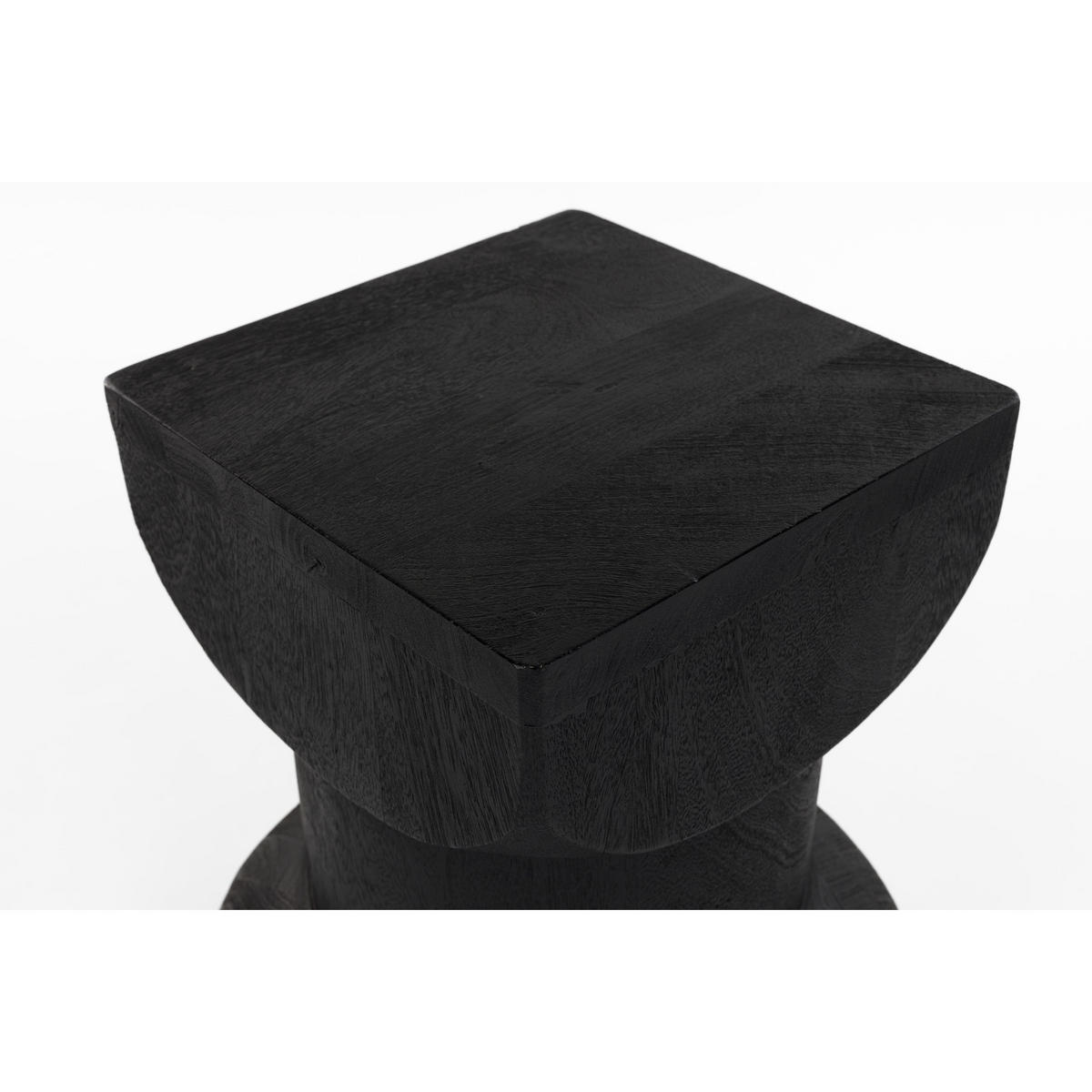 BEISTELLTISCH Rea Quadratisch 30x30 cm Dunkelbraun - Schwarz, Holz (30/30/45cm) - Housecraft Living