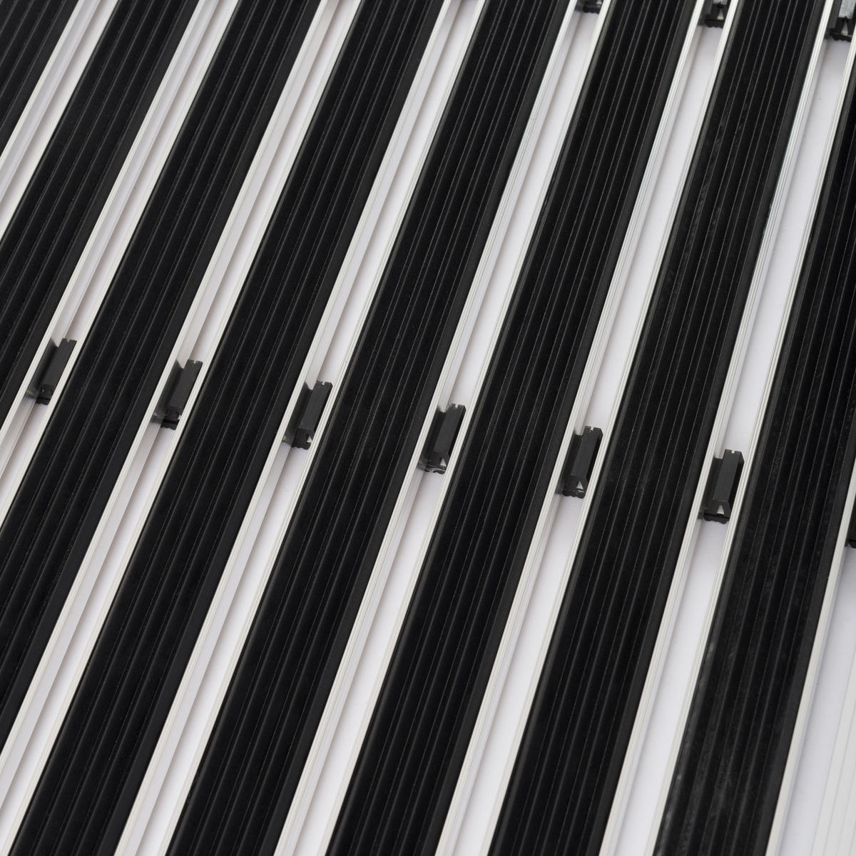 FUSSMATTE SAUBERLAUF ALUMINIUM KLEENY - Schwarz, Kunststoff (40/60cm) - Pergamon