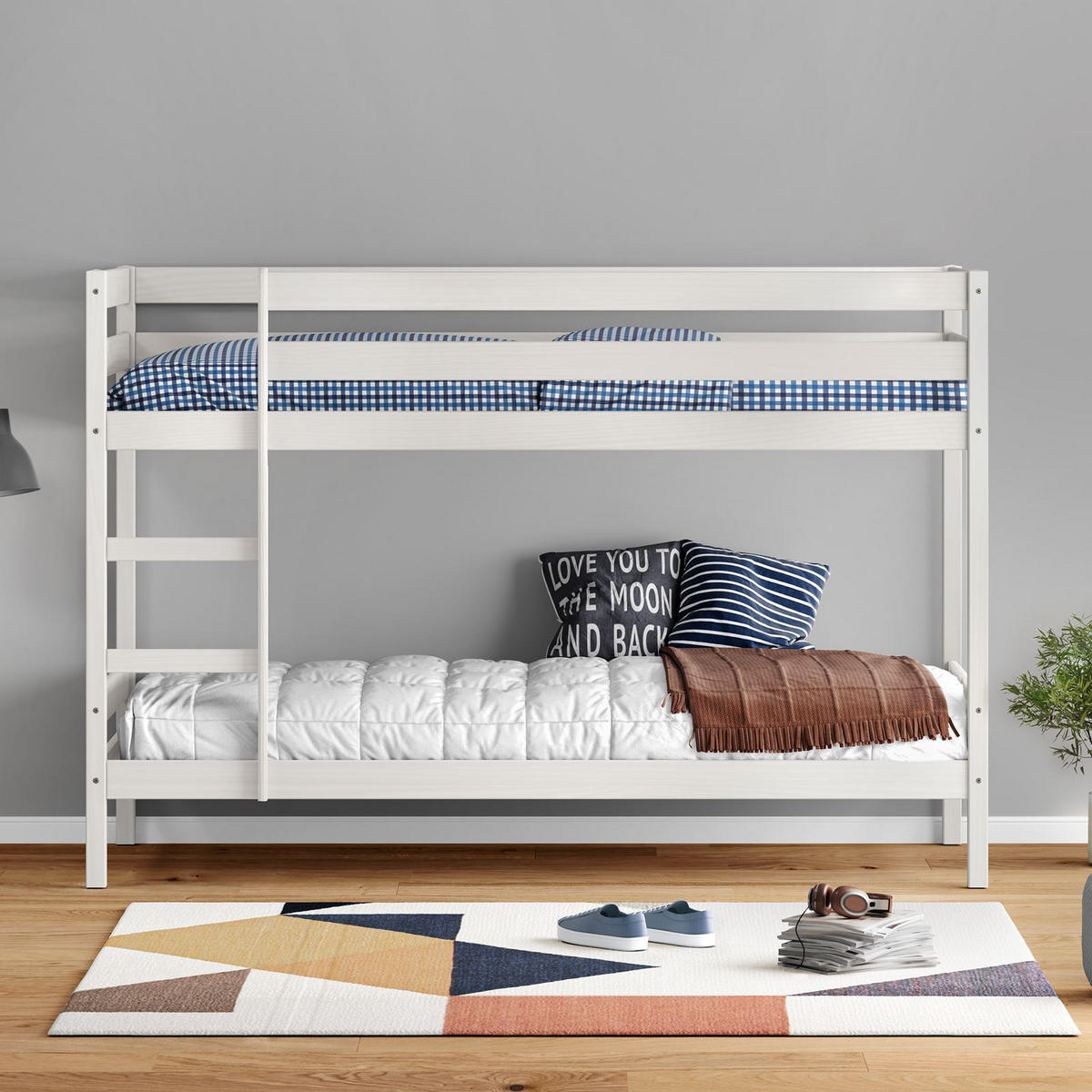 ETAGENBETT FELIX 90x200 cm weiß - Weiß, Holz (97/140/206cm) - IDIMEX