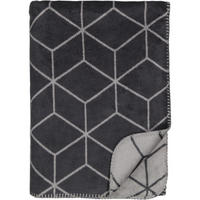 WOHNDECKEN CARRÉ GRAPHITE - Graphitfarben, Textil (150/200cm) - Zöllner