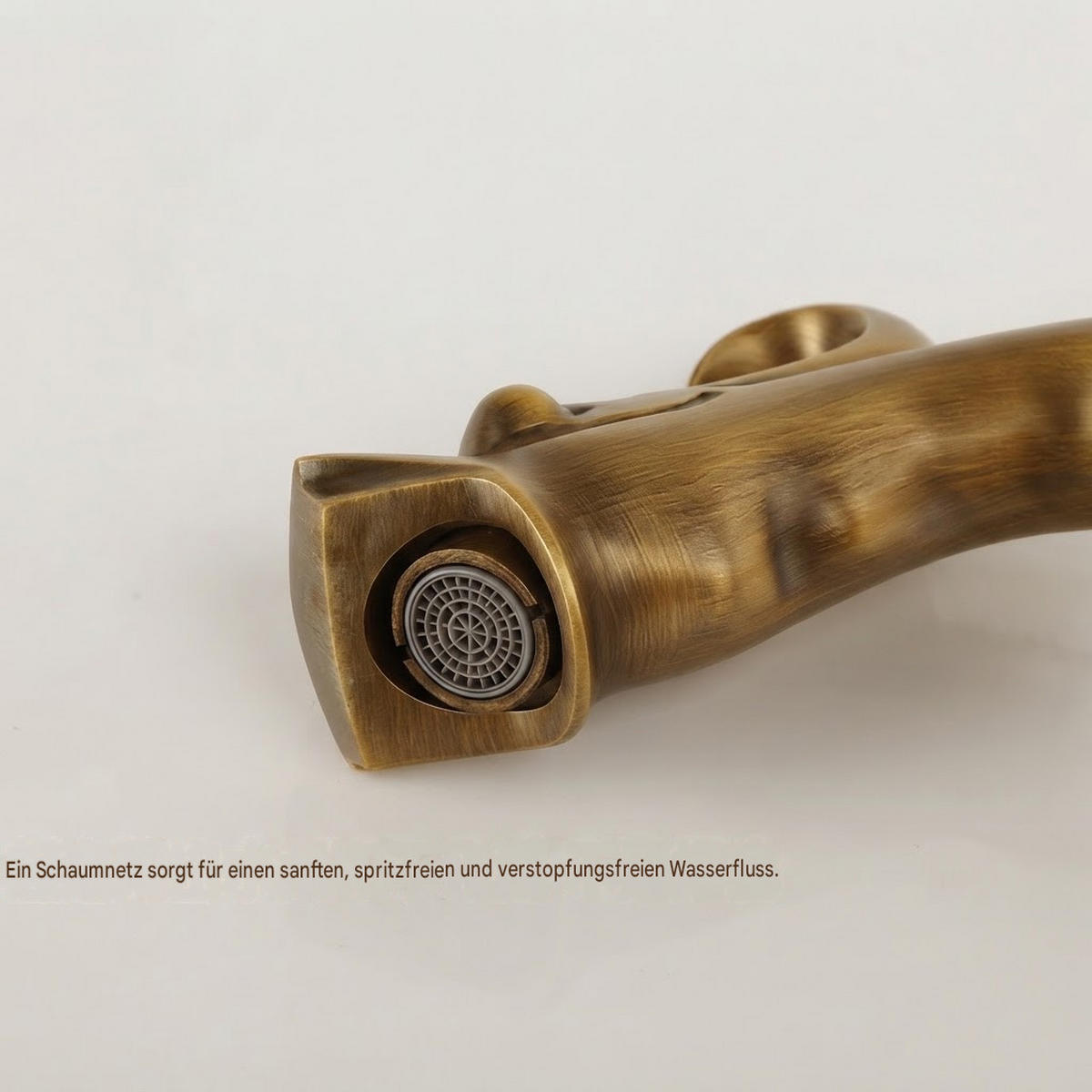 WASCHTISCHARMATUR, 34 x 15 cm, gold - Goldfarben, Metall (40/10/25cm) - Vallsero
