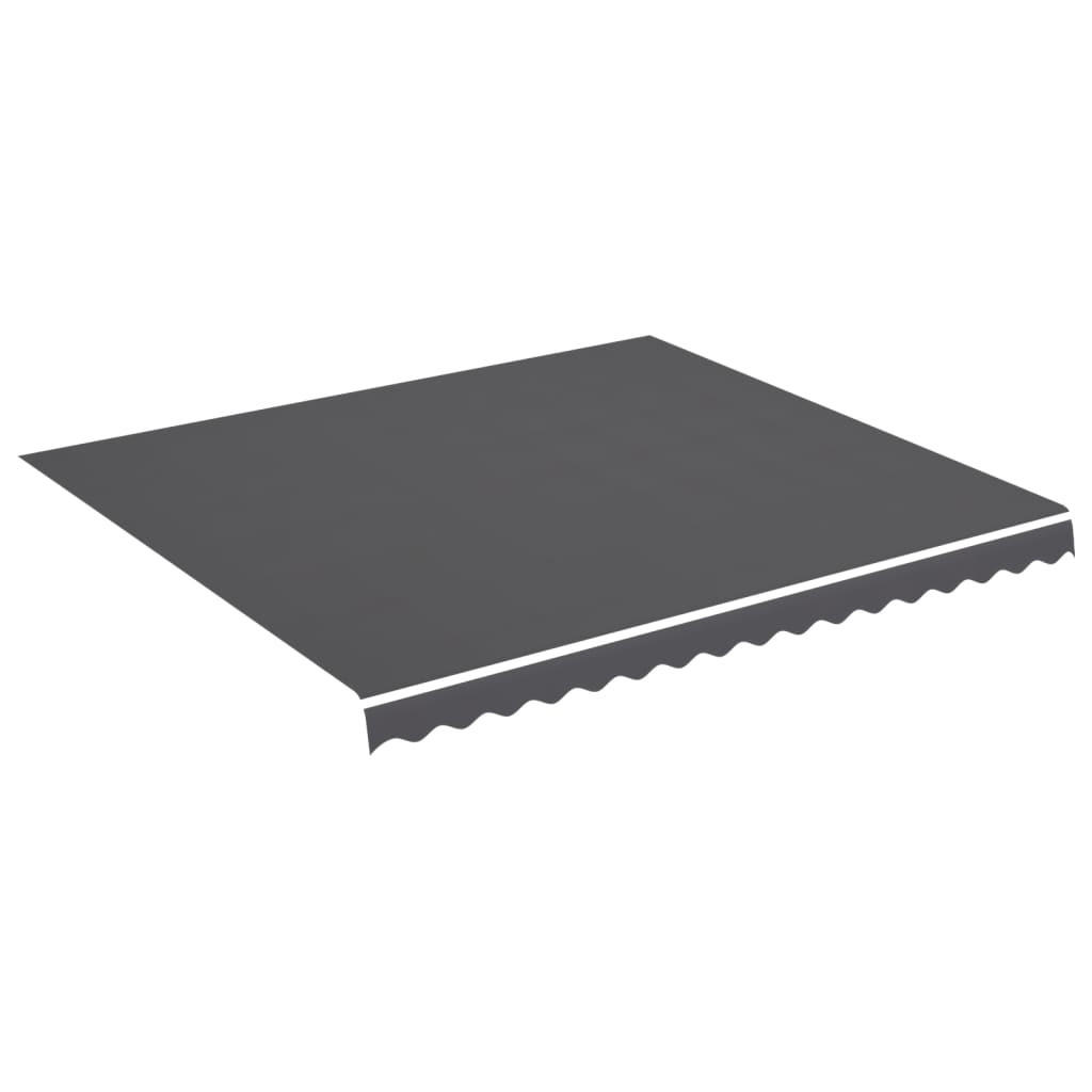 MARKISENBESPANNUNG Anthrazit 4/3,5 M - Anthrazit, Textil (345/1/380cm) - vidaXL