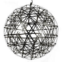 LED-HÄNGELAMPE Atom Schwarzchrom Ø 70cm - Schwarz, Metall (70/70/70cm) - s.luce