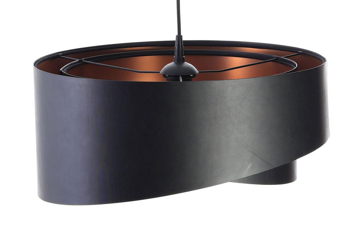 HÄNGELEUCHTE Schwarz 50/23 cm - Schwarz, Kunststoff (50/1/23cm) - ONZENO