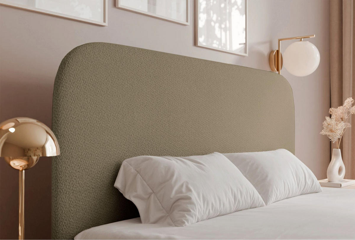 POLSTERBETT Sonvivo Dunkelbeige Chenille 180x200 cm - Cappuccino, Kunststoff/Textil (180/200cm) - Selsey