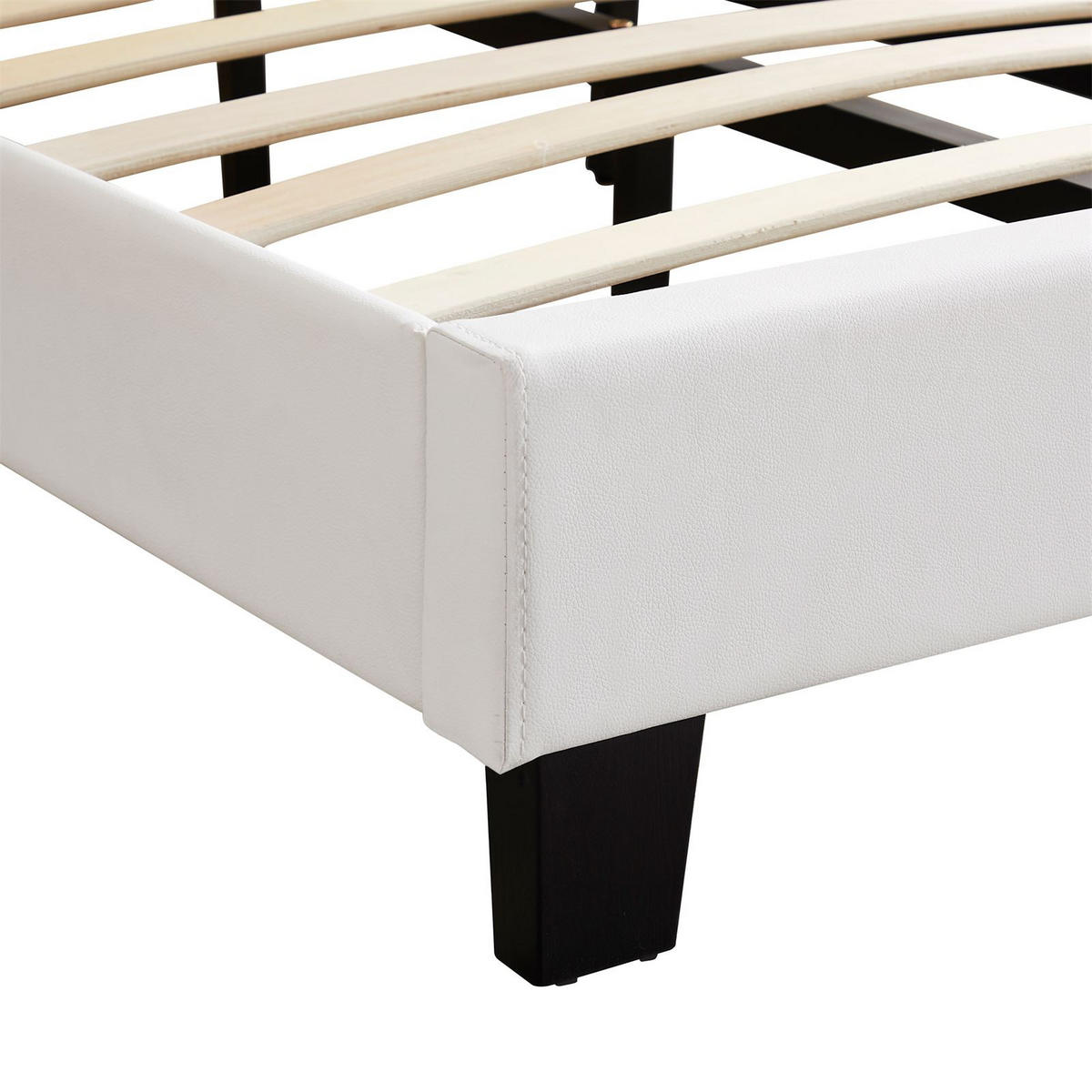 POLSTERBETT MIT LED BENITO 90X200 CM - Weiß, Textil (90/200cm) - CARO-Möbel