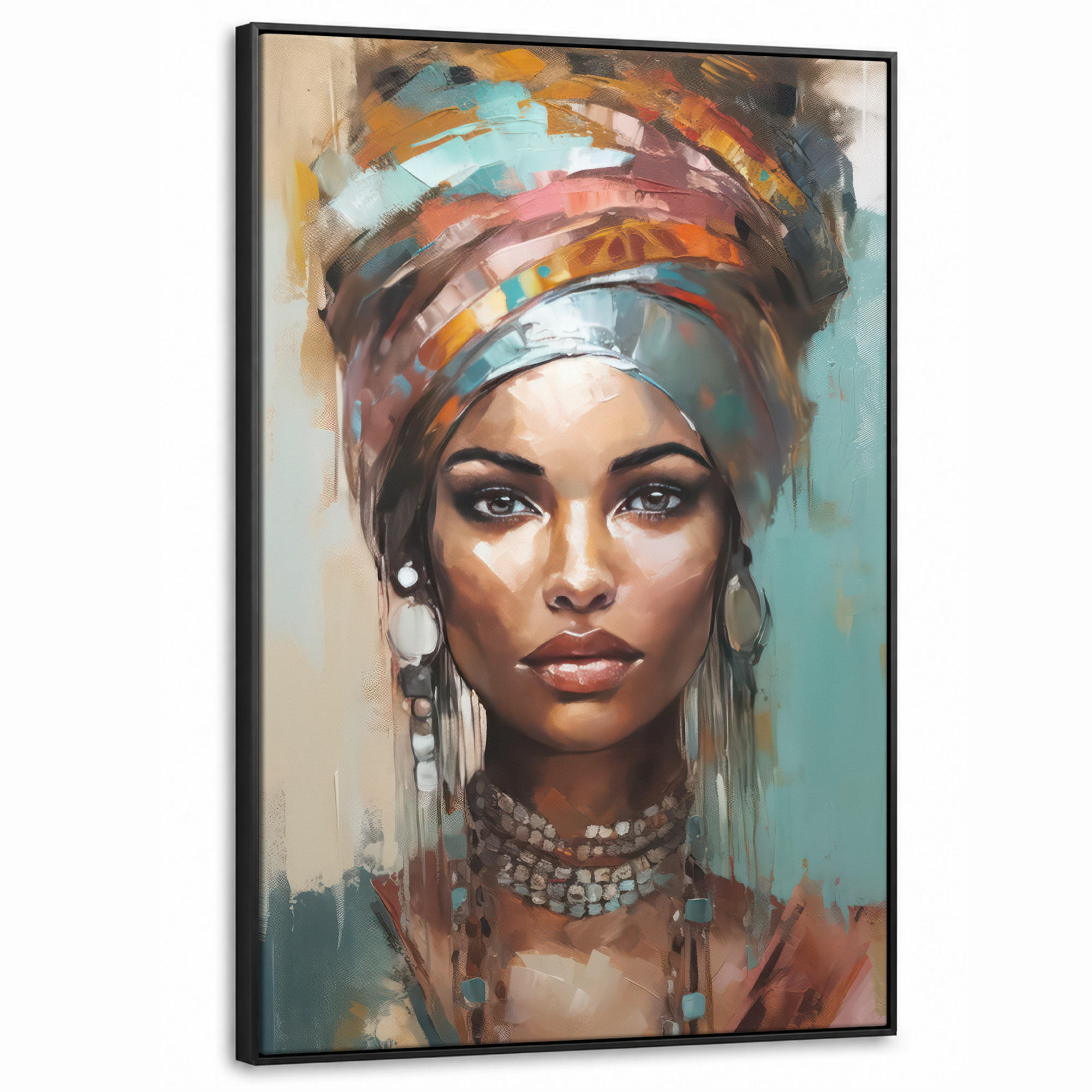 MuchoWow Leinwand Blaugrau 90x140 cm