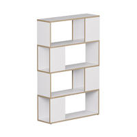 RAUMTEILER Eneos Weiß/Eiche 80 x 124.5 cm - Eichefarben/Weiß, Holzwerkstoff (80/124.5/24cm) - Vicco