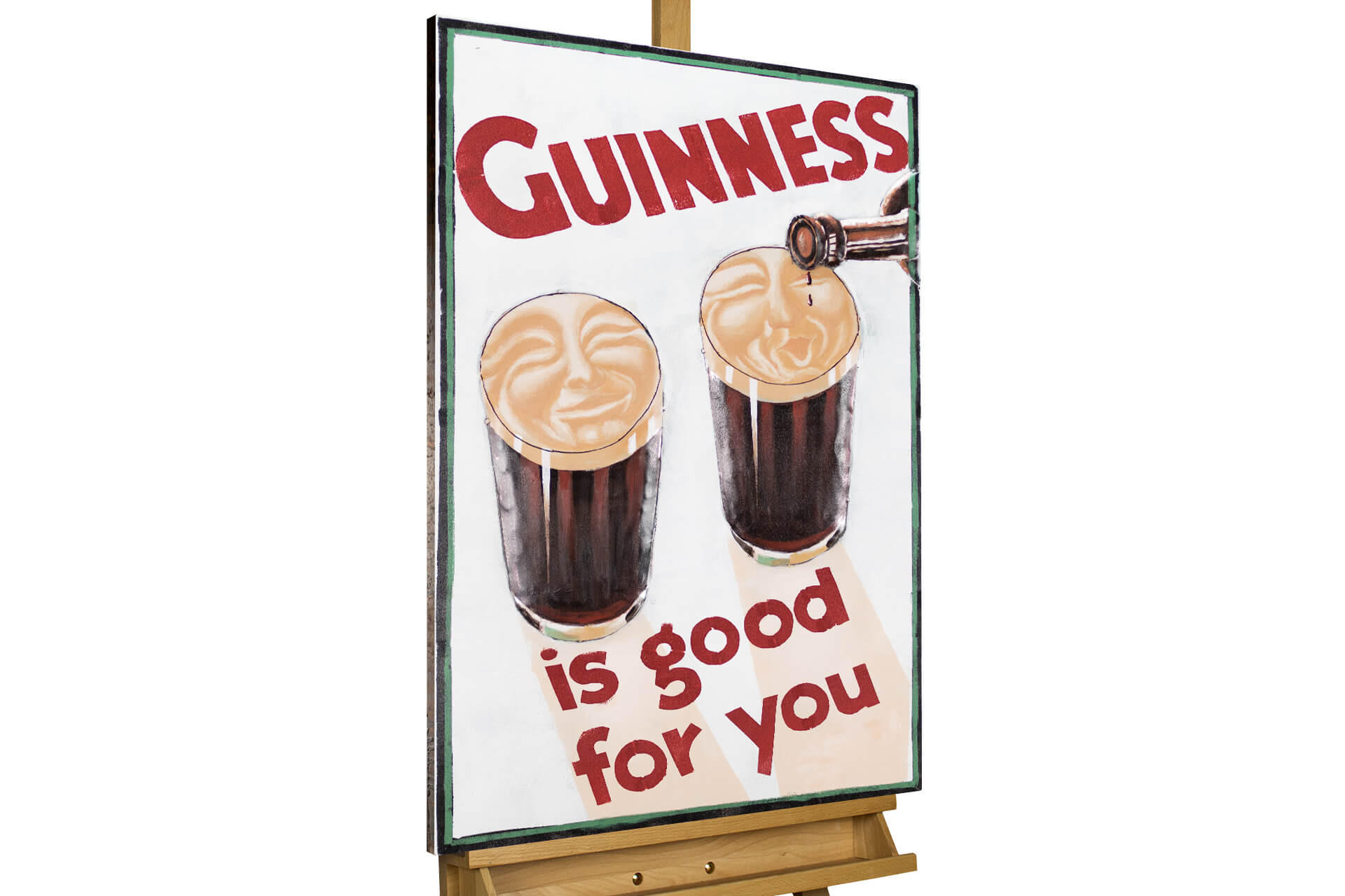 METALLBILD Rot 60/90 cm - Rot/Weiß, Metall (3.16/90cm) - KUNSTLOFT