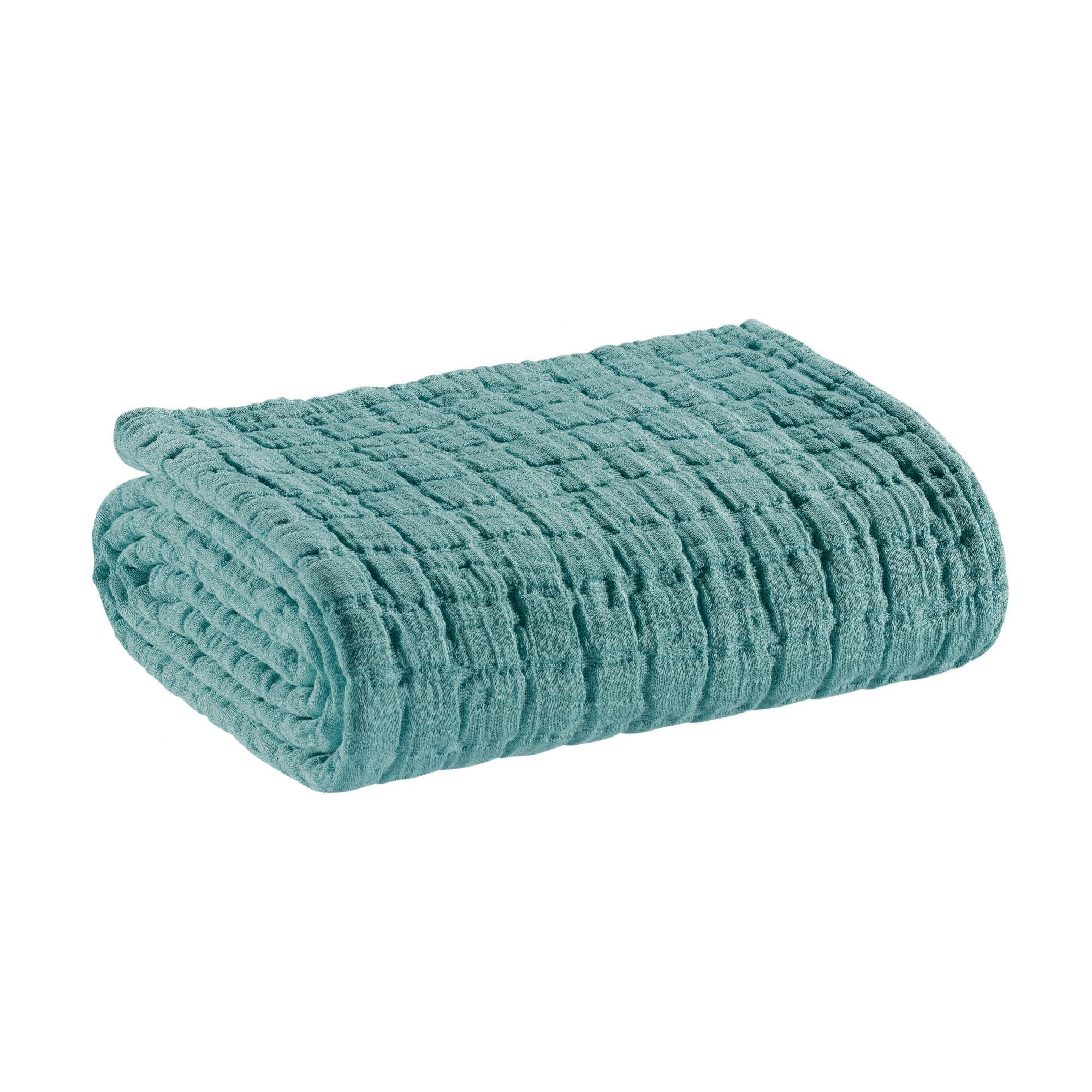 BETTÜBERWURF Swami blaßgrün 240 x 260 cm - Hellgrün, Textil (240/260cm) - Vivaraise