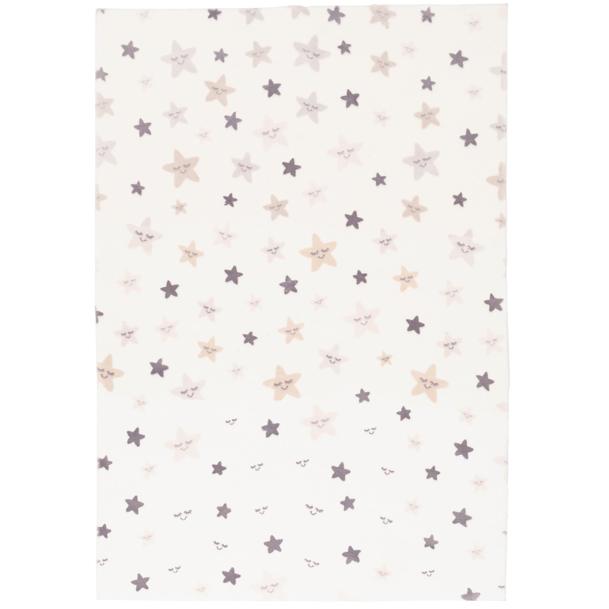 SUPER SOFT FELLTEPPICH PEARL KIDS STERNE - Creme, Textil (160/230cm) - Pergamon