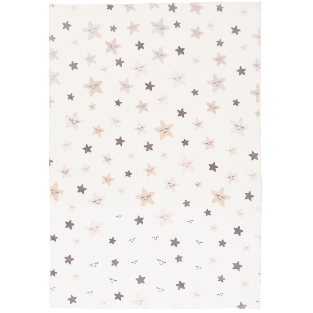 SUPER SOFT FELLTEPPICH PEARL KIDS STERNE - Creme, Textil (160/230cm) - Pergamon