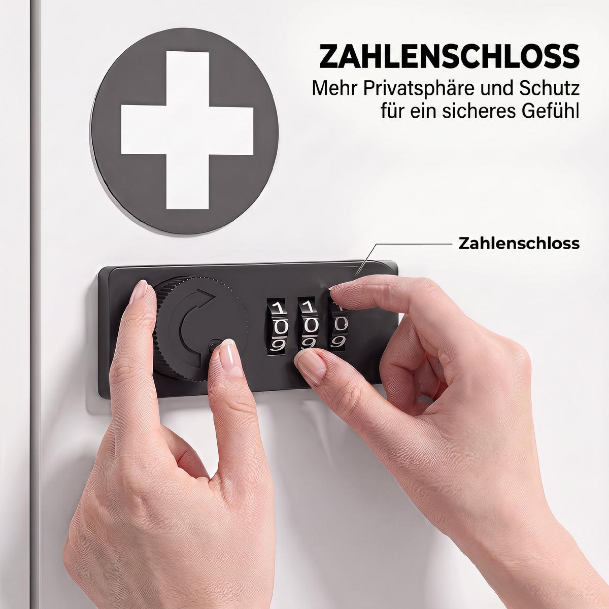 MEDIZINSCHRANK PANG-9K4W7T Weiß - Weiß, Metall (14/30/30cm) - PANGIVO