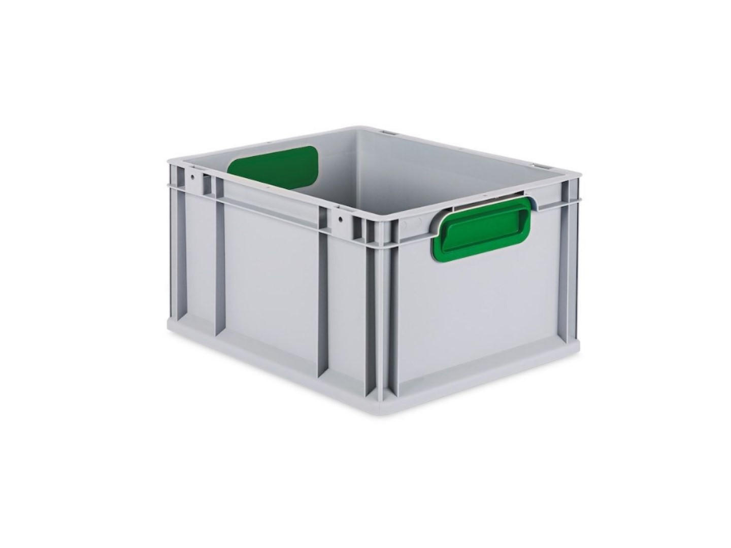 EUROBOX Nextgen Color 22x30x40cm 20 Liter Griffe Grün Geschlossen - Grün, Kunststoff (30/22/40cm) - PROREGAL