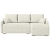 ECKSOFA Malen mit Schlaffunktion Beige Bouclé - Beige, Textil (215/141cm) - Bromarkt