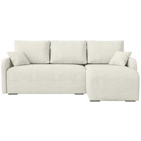 ECKSOFA Malen mit Schlaffunktion Beige Bouclé - Beige, Textil (215/141cm) - Bromarkt