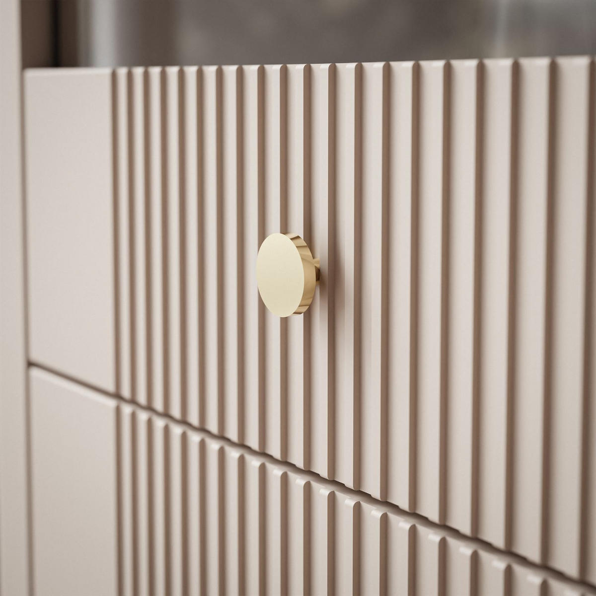 VITRINE ELYSIA KASCHMIR mit LED-Beleuchtung - Kaschmir, Holzwerkstoff (65/180/39cm) - Lookway