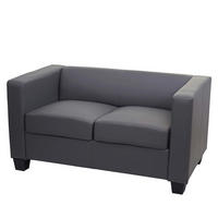 2-SITZER-SOFA Grau - Grau, Textil (137/70/75cm) - MCW