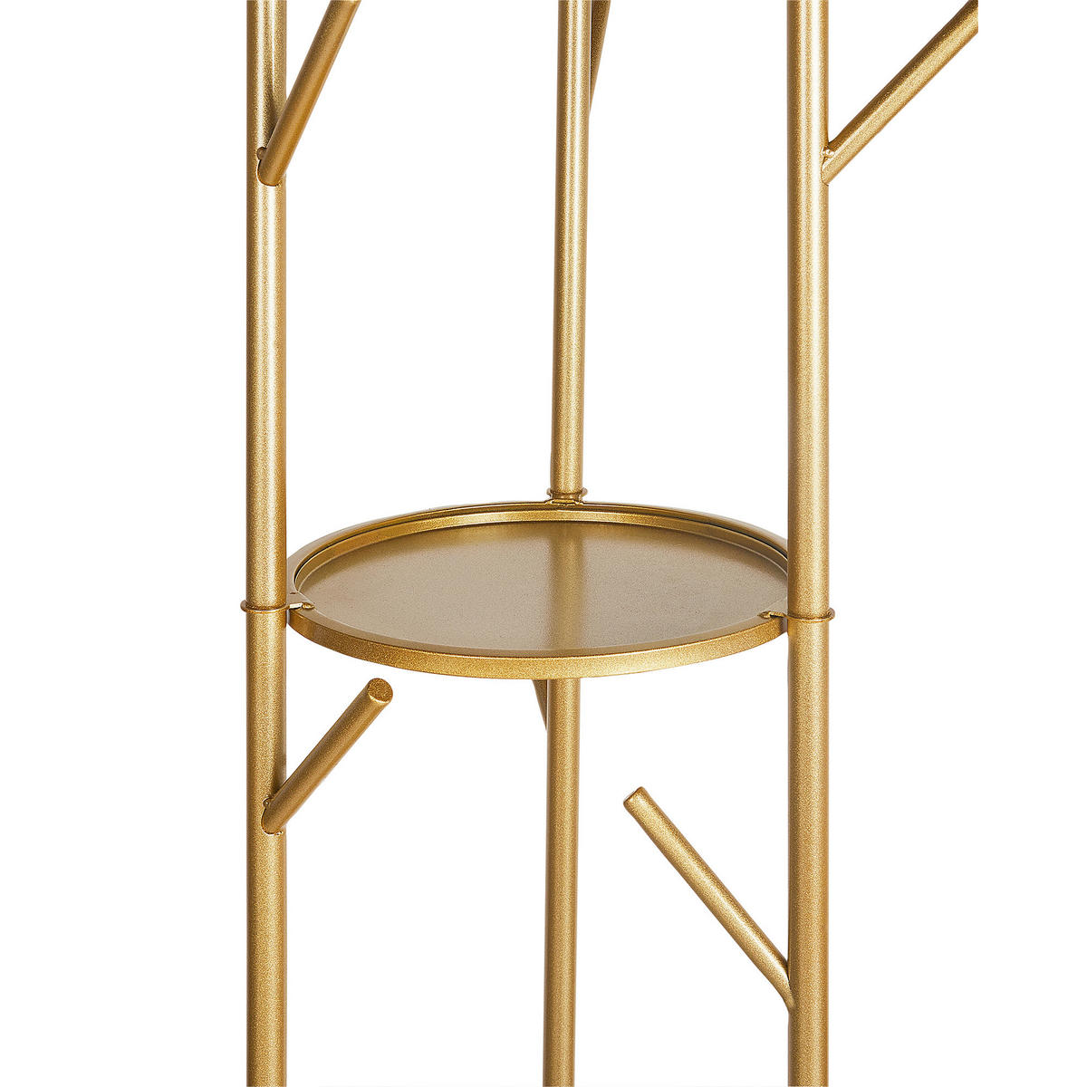 GARDEROBENSTÄNDER Metall gold/weiß 175 cm Raltson - Goldfarben/Weiß, Metall (31/175/31cm) - Beliani