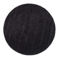 KURZFLOR-TEPPICH rund getuftet 70 cm - Schwarz, Textil (70/70cm) - Homescapes