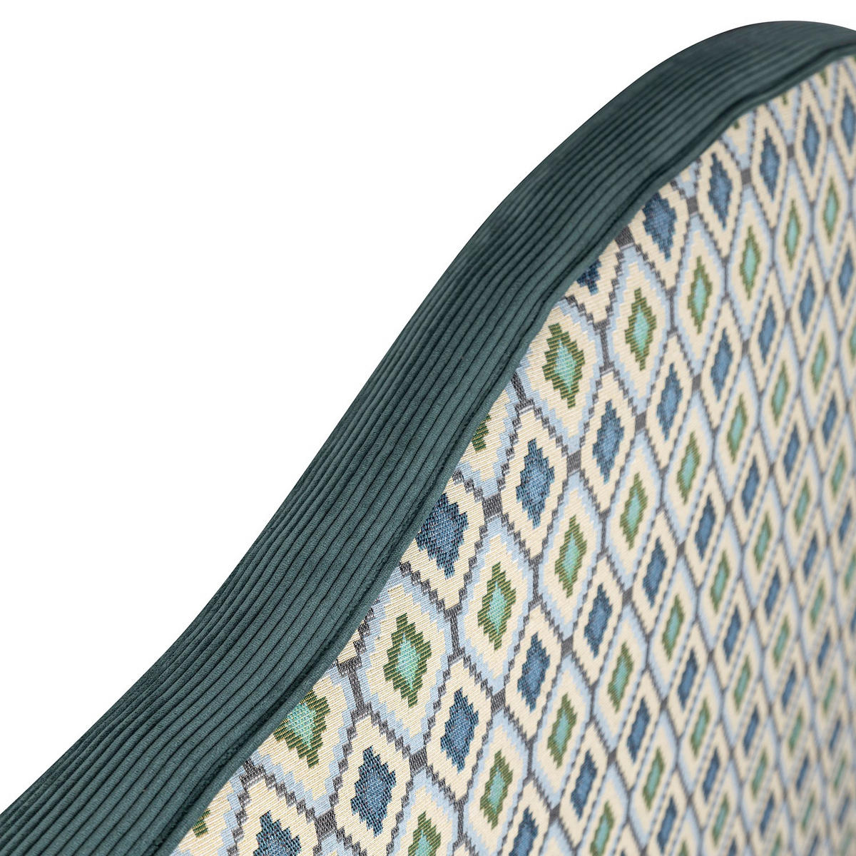 BETTKOPFTEIL 150 cm SUZANNE - Blau, Holz (160/74/8cm) - RNT By Really Nice Things
