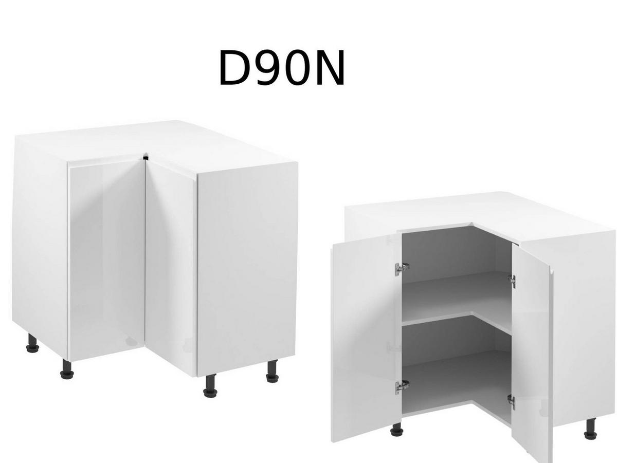 ECKKÜCHE 280 x 220 cm – Aspen KA3-M280 - in Weiß/Hochglanz - Weiß, Holz (500/212/58cm)