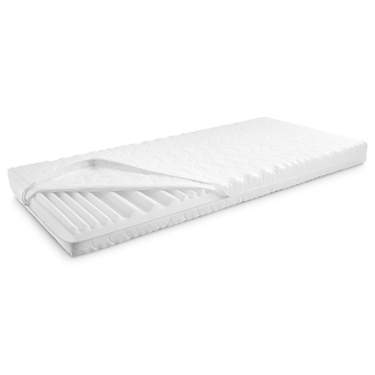 KALTSCHAUMMATRATZE Premium 90x200 cm - Weiß, Textil (90/200cm) - CloudComfort