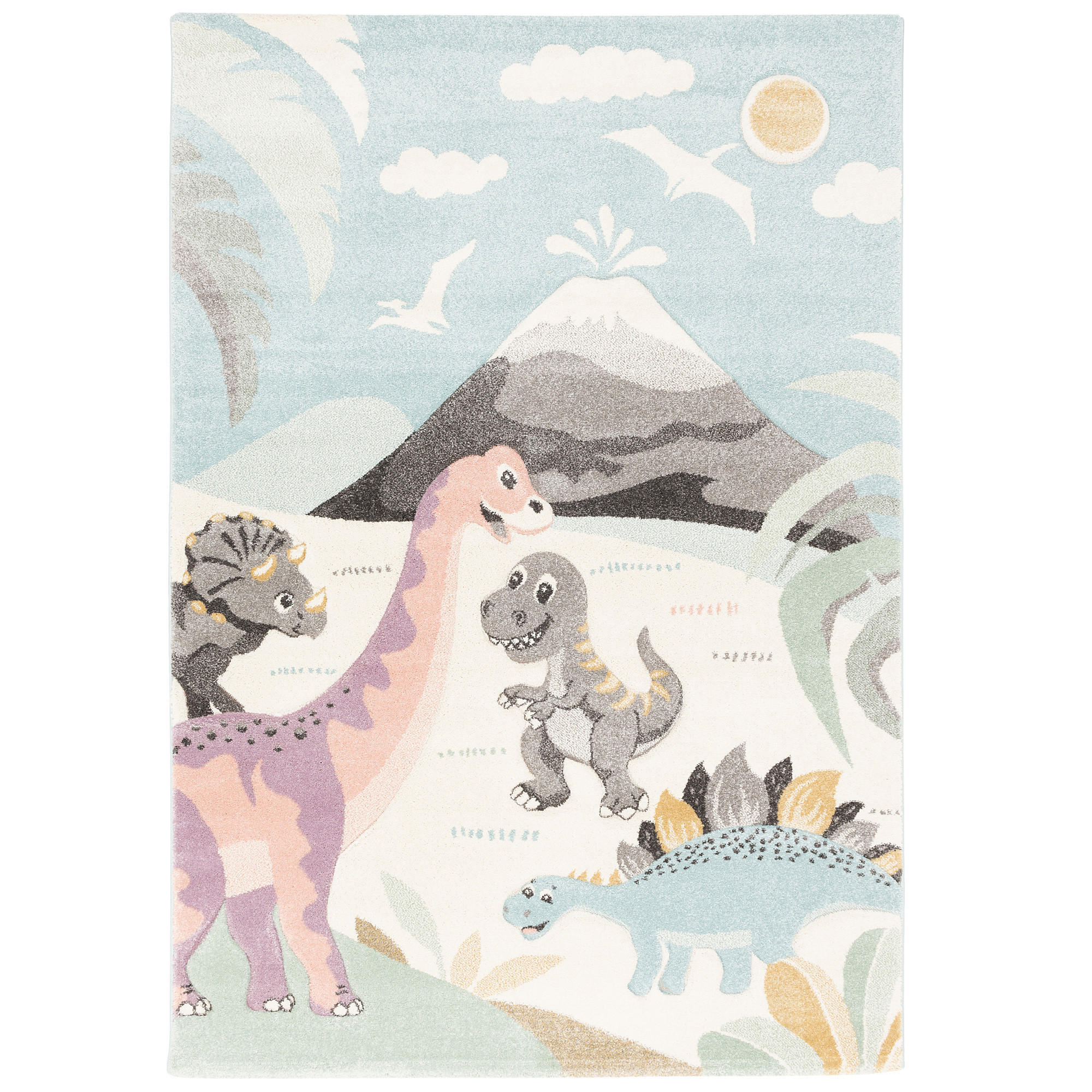 KINDER TEPPICH MAUI KIDS DINOWELT - Multicolor, Textil (200/290cm) - Pergamon
