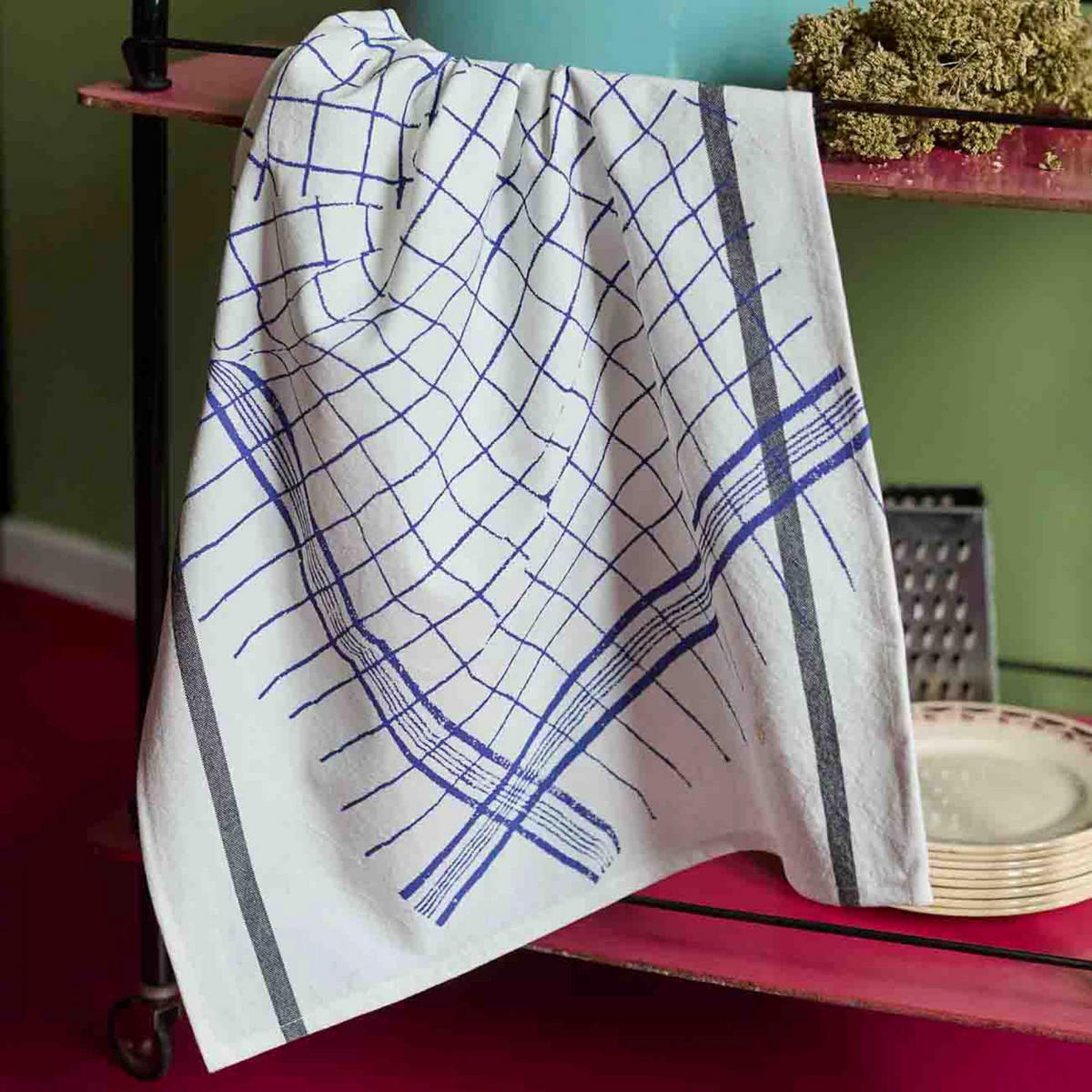 KÜCHENTUCH Tonton blau 50 x 70 cm - Blau, Textil (70/50cm)