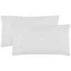 KISSENBEZUG, 2er-Set, 40x80 cm, 100% Baumwolle, Weiß - Weiß, Textil (80/40cm) - Zollner