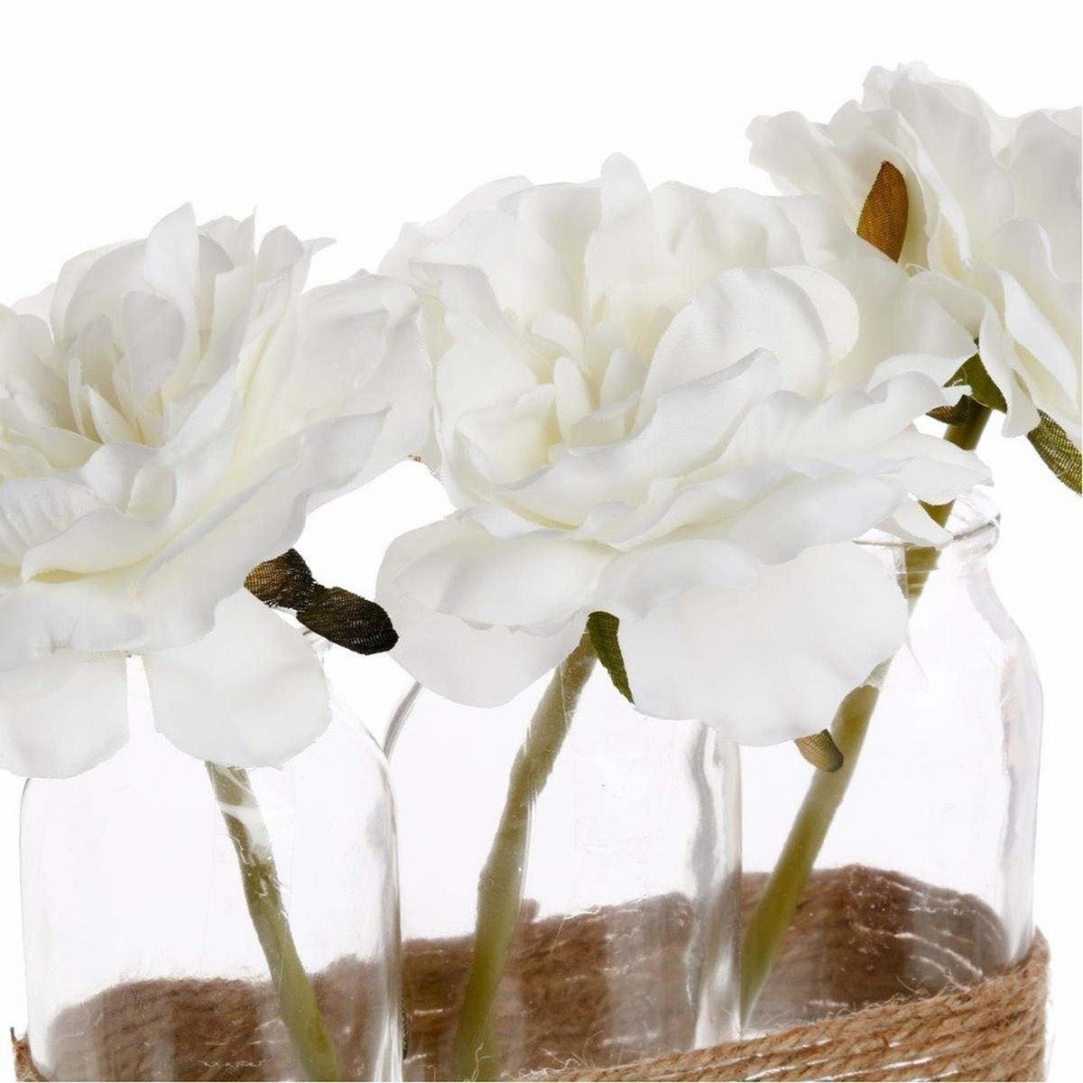 KOMPOSITION mit künstlichen Rosen 17/5,5/23 cm - Beige, Kunststoff (23cm) - Atmosphera Createur d´interieur
