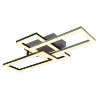 LED DECKENLEUCHTE Grau Opal - Grau, Kunststoff (61.4/34.1/9.3cm) - Globo Lighting