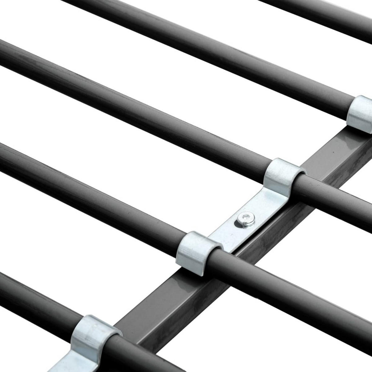 ETAGENBETT MIT TISCHRAHMEN GRAU METALL 90X200 CM - Grau, Metall - vidaXL