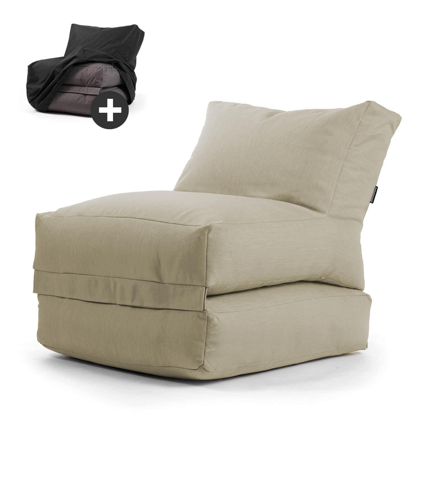 SITZSACK und Hülle Der Summerdream - Beige, Textil (70/80/90cm) - Mokebo