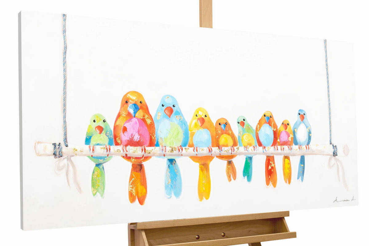 ACRYLBILD HANDGEMALT 120/60 cm - Multicolor, Holz/Textil (120/60cm) - KUNSTLOFT