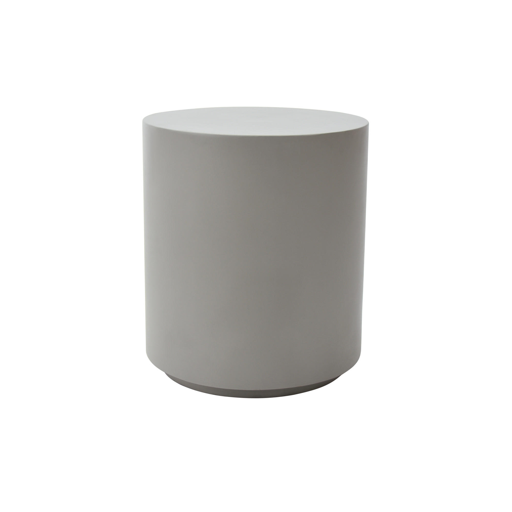 BEISTELLTISCH ROME Rund Groß Zementoptik 45 x 45 x 51 cm - Grau, Naturmaterialien (45/45/51cm) - Elementi