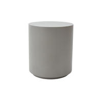 BEISTELLTISCH ROME Rund Groß Zementoptik 45 x 45 x 51 cm - Grau, Naturmaterialien (45/45/51cm) - Elementi